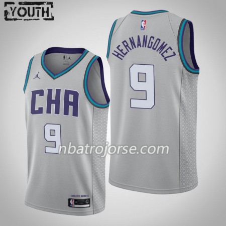 Barn Charlotte Hornets Tröja Willy Hernangomez 9 2019-20 Jordan Brand City Edition Swingman